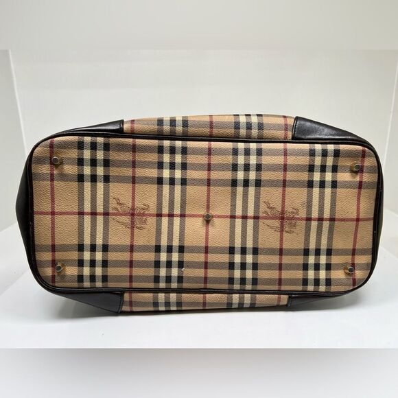 Burberry Haymarket Check Top Handle Bag - Picture 7 of 16